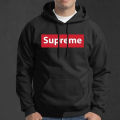 Supreme Black Hoodie For Men. 
