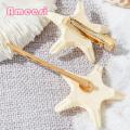Starfish Hairpins Vintage Seashell Hairpin Set Stylish Anti-slip Stainless Side Clips for Women's Hair Lightweight Exquisite Hair Accessories Sweet Hair Clips. 