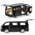 1:32 Toyota Hiace Van Diecasts Alloy Car Luxurious Simulation Toy Vehicles Metal Car 6 Doors Open Model Car Sound Light Toys. 