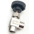 Needle Valve Adjustable Needle Valve 1/4 Inch Right Angle Female Thread BSP SS304 for Water Gas. 