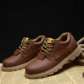 Procael Autumn Low Top Work Shoes Men's First Layer Cowhide Martin Boots Outdoor Sports and Casual Big Head Leather Shoes. 