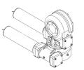 Waterproof IP65 IP66 Slewing Drive Worm Drive Solar Tracker Enclosed DUAL Axis Motor. 