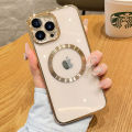 Case For Apple iPhone 12 Pro Max Shockproof Magsafe Silicone Back Cover Golden Shining. 