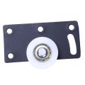 4Sets Sliding Door Wheels Rollers Pulleys Runners for Cupboard Wardrobe Cabinet Smoothly & Mute Nylon Wheels.