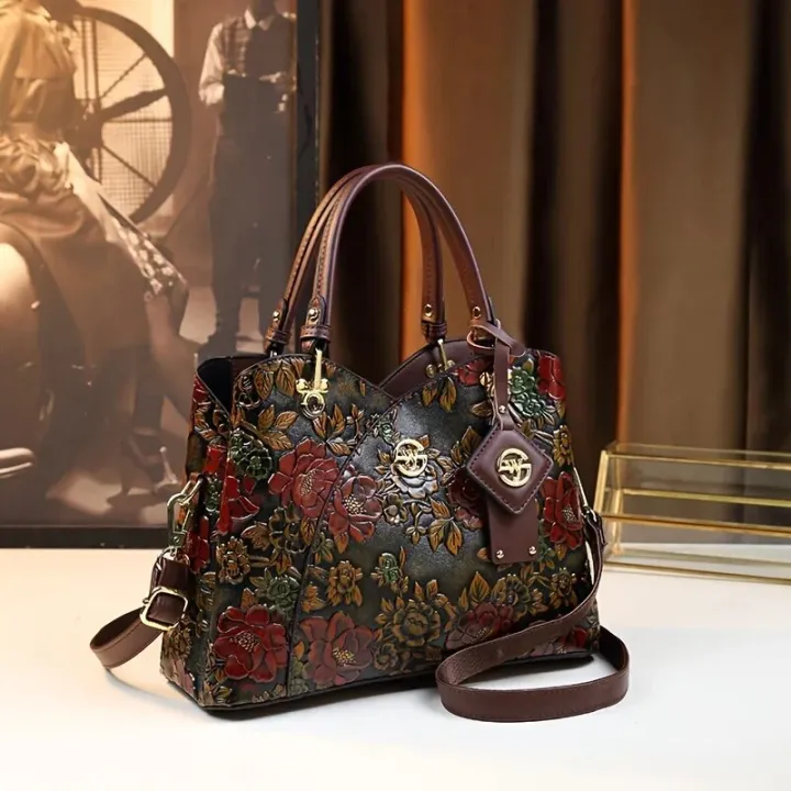 Vintage%20Flower%20Pattern%20Handbag,%20Luxury%20PU%20Leather%20Tote%20Bag,%20Fashion%20Crossbody%20Bag%20For%20Women%20-%20Image%202
