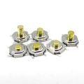 20PCS Tact Switch 4x4x1.5/1.7/2/2.5/3/3.5/4.3mm 4Pin Copper Head Fretting Key Waterproof Mini Toggle Push Button 4*4*1.5mm. 