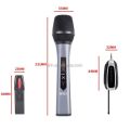 UHF Wireless Microphone System wx52 with Dual Metal Handheld Mics – 260ft Range, Professional Cordless Dynamic Mic Set for Home Karaoke, Church, DJ, Party, Wedding, Meeting, KTV, PA System.