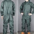 Durable Fashion Motorcycle Raincoat /Conjoined Raincoat/Overalls Men and Women Fission Rain Suit Rain Coat Size XL Black.