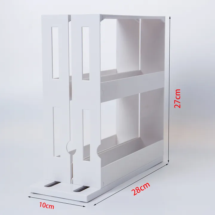 Cabinet%20Caddy%20(white)-%20Modular%20Rotating%20Spice%20Rack%20Organizer,%20Two%202-Tiered%20Shelves,%20Non-Skid%20Base%20-%20Image%208