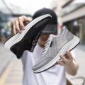 Summer Men's Shoes Breathable Thin Mesh Surface Shoes Men's Mesh Casual Sneakers Mesh Hollow out Deodorant and Lightweight Running Shoes.