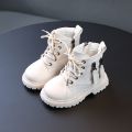 2022 Spring Autumn Winter Ankle Boots Light Girl Platform Shoes Burgundy Beige Black Boys Short Boots Super Cozy Shoes.