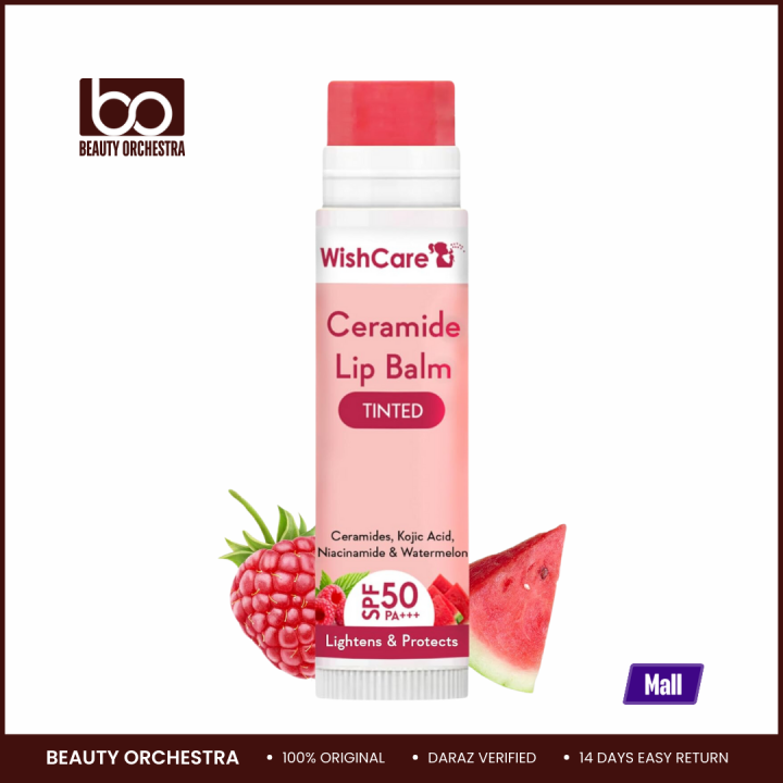 WishCare Ceramide Lip Balm with SPF 50 PA+++ (Tinted)