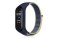 Mi Band 3, 4, 5, 6 Nylon Fabric Sport Strap with Hook-and-Loop Fastener, Comfortable Silicone Wristband for Daily Wear.
