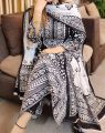 Unstitched Exclusive, Fashionable, Stylish And Comfortable, High Quality Three Piece For Women, Afsan Print Cotton Three Piece For Women - 3 Pice Dress. 