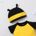 Honey Bee Romper Suit Fancy Dress up Clothes Set Cute Cosplay Outfits for For Newborns. 