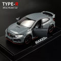 1:32 Honda Civic Type R Die-Cast Vehicles Alloy Model Car Toys For Gift Collection.