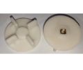 Blender Motor Coupler 5CM 4 Teeth Round No Screw or With Screw White 1 pcs.