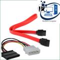 Sata Cable 3.0 Data And Power Combo - Connect Ssds Or Hdds With Ease- High-Speed Data Transfer. 