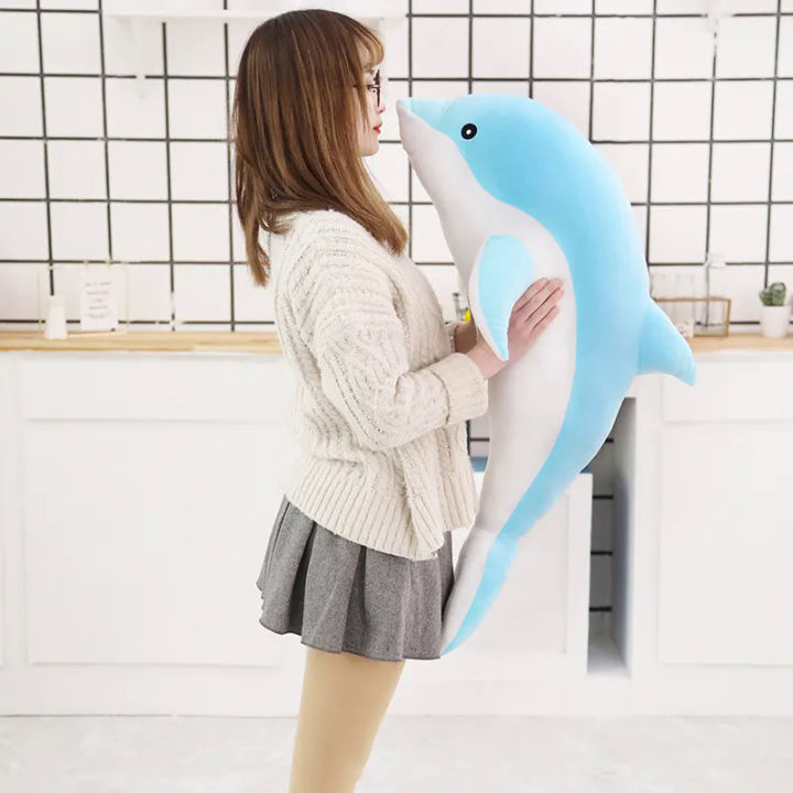 1pc 30/50CM kawaii Dolphin Plush Toys Lovely Stuffed Soft Animal