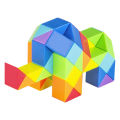 Dingsheng 24 36 48 60 72 Segments Magic Rule Snake Multi-color 3D Puzzle Game Cube Twist Transformable Kid Puzzl.
