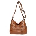 New Crossbody Shoulder Bags for Women Leather Messenger Bag Female Casual Concise Purse and Handbag SA Main(25CMx20CMx11CM,). 