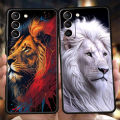 The Lion Case for Samsung Galaxy S24 S23 S22 S20 S21 FE Ultra S24 S23 S10 S10E S9 S8 Plus 5G Silicone Phone Cover Fundas Capas. 