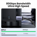 UGREEN 16K Displayport 2.1 Cable Nylon Braided Ultra High Speed 80Gbps Gaming Monitor Cable DP to DP Support 3D HDR HDCP FreeSync G-Sync Laptop PC TV. 