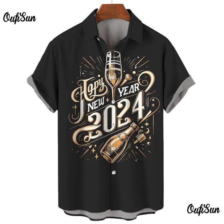 2024%20Men's%20Shirt%20New%20Party%20Clothes%20Short%20Sleeved%20Tee%20Casual%20Lapel%20Collar%20Shirt%20for%20Men%20Fashion%20Festival%20Pattern%20T-Shirt%20Blouse%20-%20Image%206