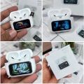 Airpods Pro With Screen Display Bluetooth Headphone For Iphone Android Device. 