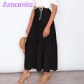 Amamia A-Line Skirt Pleated Design Women Summer Casual Beach Skirt. 