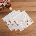 Eco-friendly Oilpaper Wrapping Paper Bag For Bread Sandwich Burger Fries/Food-grade Wax Paper Baking Tools Kitchen Gadgets 100Pc. 