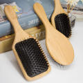 Wooden Hair Brush Anti-Static Scalp Massage Comb with Boar Bristle Air Cushion Comb for Women Men Wet and Dry Hair.