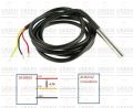 3 Wire DS18B20 Waterproof Digital Temperature Temp Sensor Probe 1M Stainless Steel Package Waterproof DS18B20 Temperature Sensor Probe For Arduino Raspberry Pi.