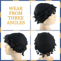 Turban for Men Silk Satin Lined Cap Wraps Elastic Pre-Tie A. 