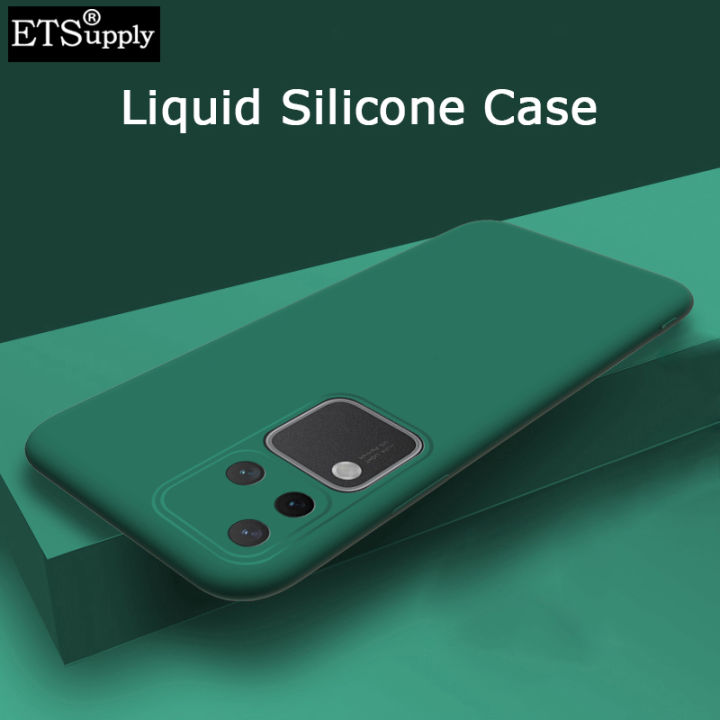 Phone Case Vivo V30 Pro Soft Silicone Liquid Lens Protection Slim Back Cover Vivo V30 case