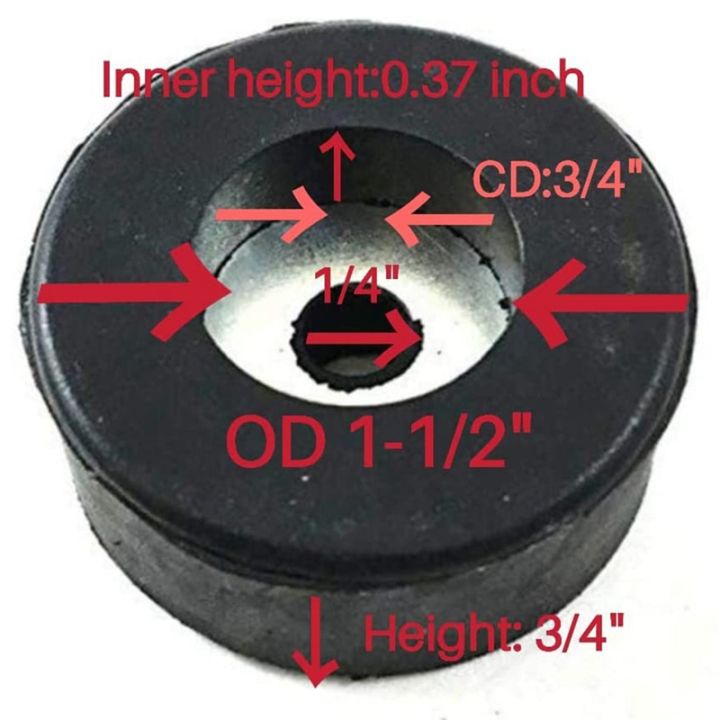 Air%20Compressor%20Rubber%20Feet%20Foot%20Mount%20Vibration%20Pads%20Set%20of%204%20-%20Image%202