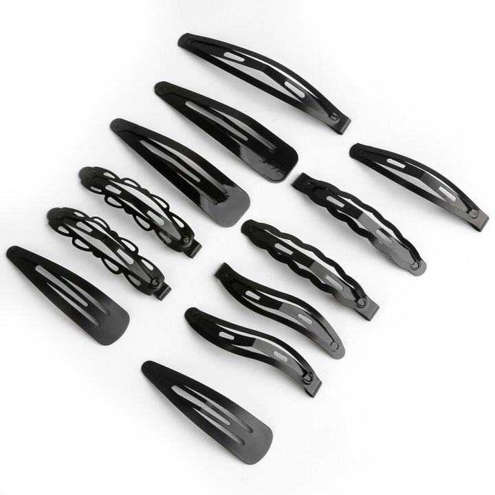 12Pcs/set Black Geometric Hair Clip BB Hairpins Barrettes Styling Tools Fashion Women Girls Hair Accessories Headwear Headdress