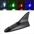 Solar Smart Shark Fin Antenna Car Roof Warning Light - Black,White,Silver & Red. 