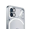For Nothing Phone 1 5G Alloy Metal and Tempered Glass Camera Lens Protector Rings. 