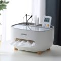 ECOCO Cute Large Storage Napkin Holder Multi-functional Car Tissue Box Light Luxury Storage Box Desktop- The Asia Express. 