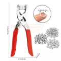 Five-prong Button Installation Tool Snap Tool Kit Metal Snap Ring Belt Fastening Pliers Clamping Tool Kit For Garment Sewing - Lifestyle Mall.