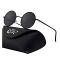 Round Metal Sunglasses Brand Designer Retro Vintage.