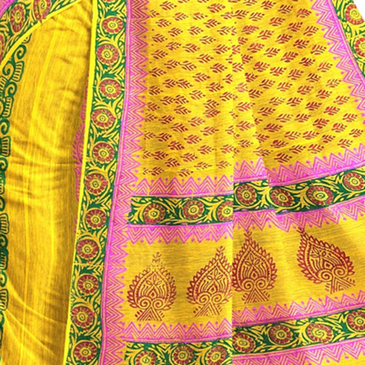 Trendy%20&%20Exclusive%20Tangail%20Tat%20Multicolor%20Cotton%20Saree%20(Sharee)%20-%20Classic%20Charm%20with%20Running%20Blouse%20Piece%20for%20Women%20-%20Best%20Quality%20&%20Fashionable%20Shari%20-%20Image%204