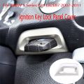 JAERBEE Car Ignition Key Lock Panel Cover Trim Sticker Keyhole Decorative Ring for-BMW 1 Series E81 E82 E87 2007-2011. 