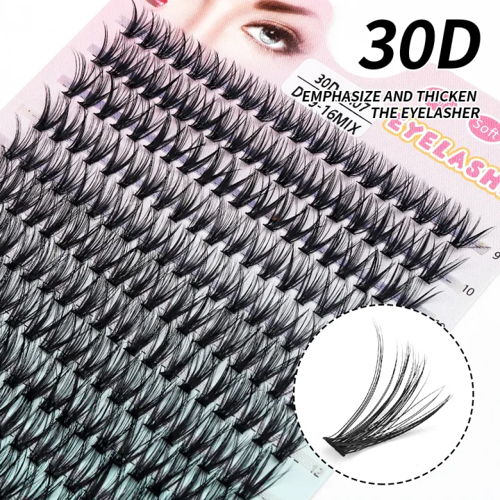 280%20PCS%20Individual%20Lashes%20Cluster%20DIY%20Lash%20Clusters%2010D%2020D%2030D%2040D%20D%20Curl%209-16mm%20Cluster%20Lashes%20DIY%20Individual%20Eyelashes%20Lashes%20-%20Image%204