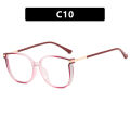 2024 Summer Trendy Women's Ultra-light Blue Light Blocking Glasses Frames for Large Face, Stylishly Slimming with Prescription Lens Compatible.
