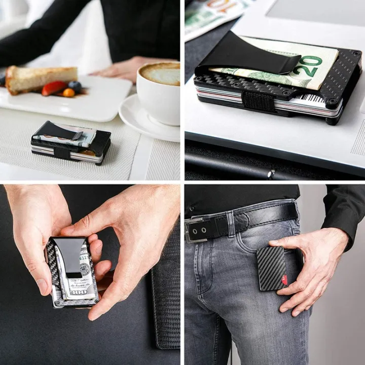 New%20Design%20Carbon%20Fiber%20Credit%20Card%20Holder%20Wallet%20Minimalist%20Rfid%20Blocking%20Slim%20Metal%20Cardholder%20Anti%20Protect%20Clip%20for%20Men%20-%20Image%206