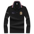 Hight Quality Horse Badge Embroidery Men's Polo Shirt Winter Long Sleeve Business Casual Man Polo Shirts From Luxury Brands. 