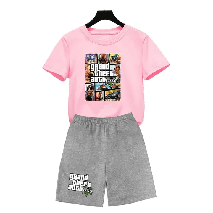 Grand%20Theft%20Auto%20Gta%20T%20Shirt%20kid%20Street%20Gta%205%20T%20Shirt%20boys%20and%20girls%20Tshirts%20children's%20clothing%20girl%20clothing%20Oversized%20t-shirt%20-%20Image%205