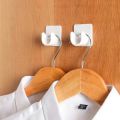10/2PCS Strong Curtain Rod Bracket Holders Wall Adhesive Hooks Closet Clothes Rails Fixed Clip Bathroom Shower Rod Hanging Rack.